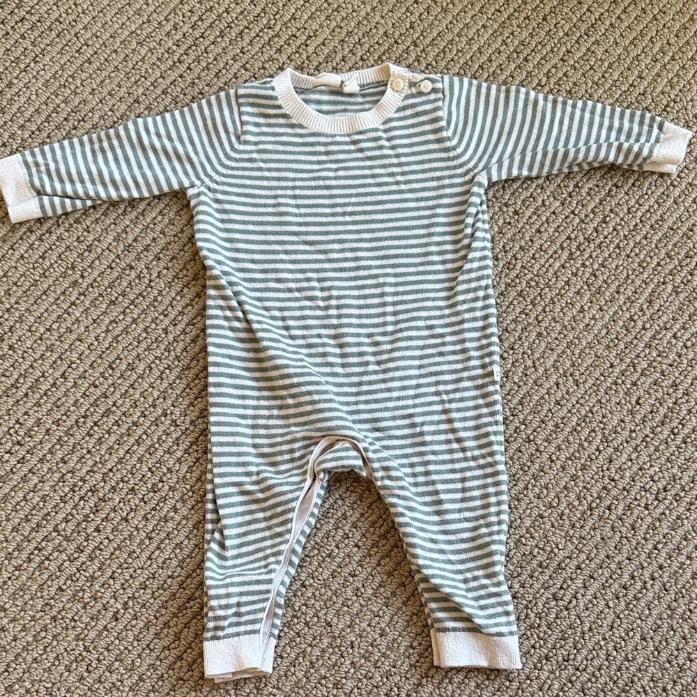 Gap baby Striped Blue and White romper